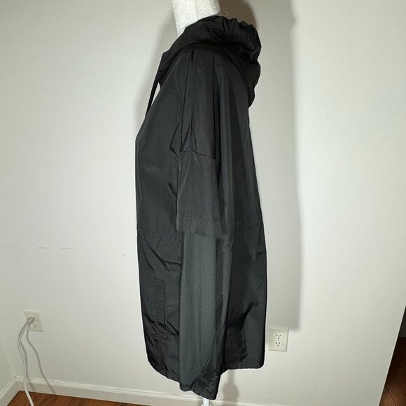 Black Hooded Lightweight Champion Jacket with Drawstring - Size Small - Picture 3 of 11